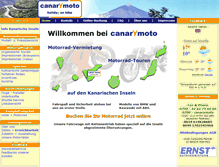 Tablet Screenshot of canarymoto.de